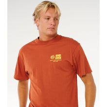 Koszulka męska RIP CURL Pacific Rinse Glass Off Tee brązowa
