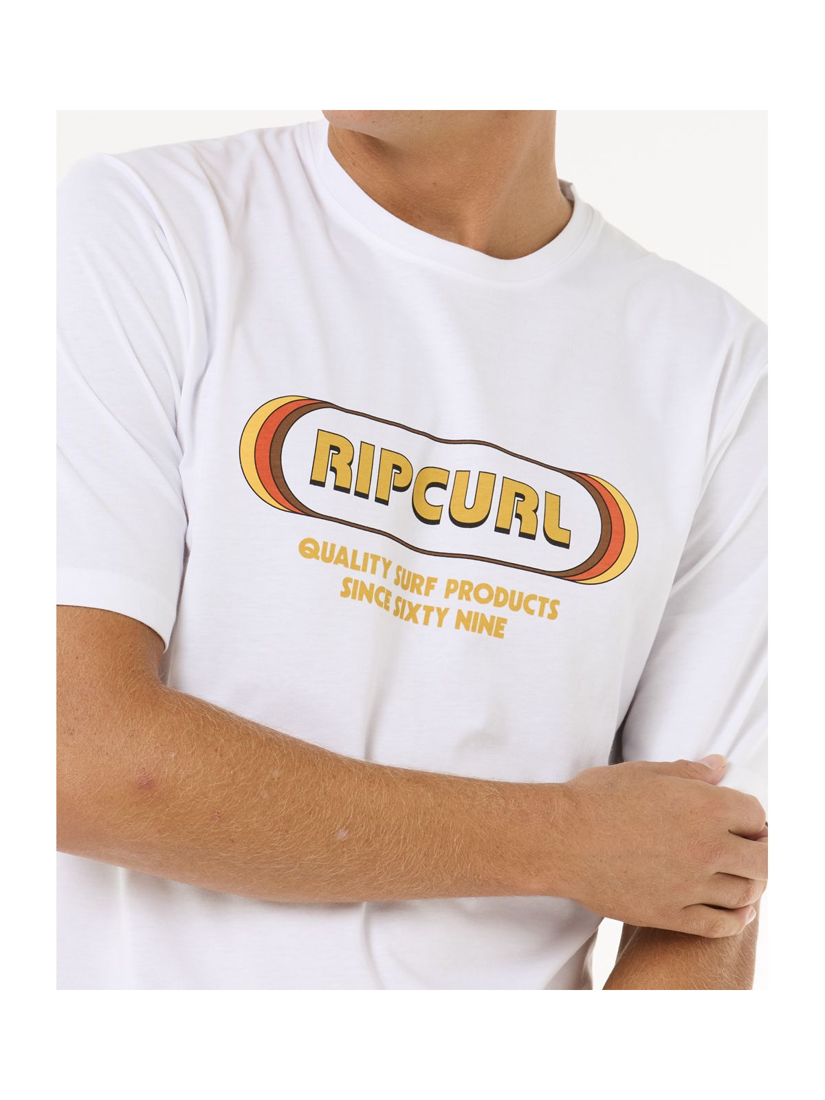 Koszulka z filtrem UV RIP CURL Icons Of Surf Upf S/S biała