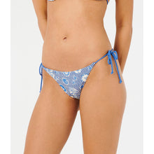 Dół od bikini damski RIP CURL Catalina Waves Tie Side Cheeky niebieskie
