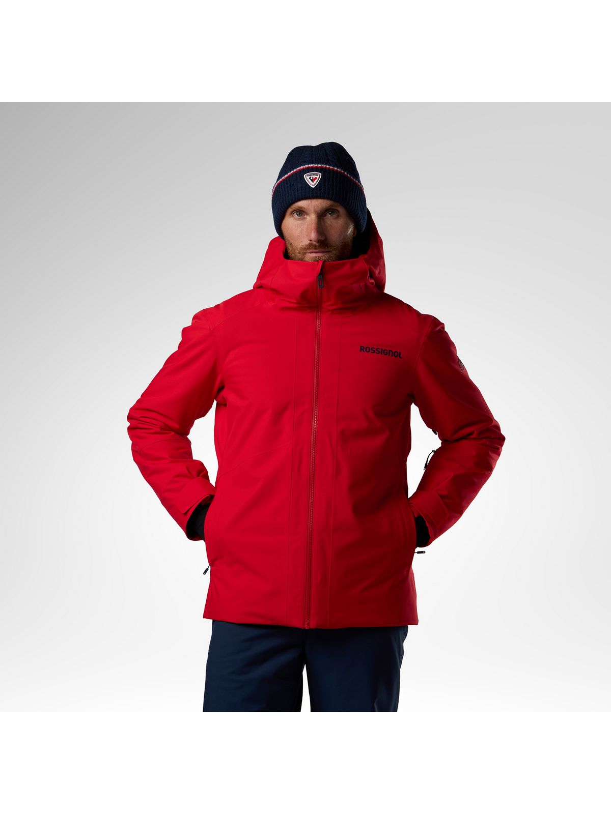 Kurtka narciarska męska ROSSIGNOL Rochrun Insulated Jkt czerwona