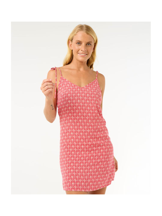 Sukienka RIP CURL Cala Mayor Mini Tie Dress czerwony

