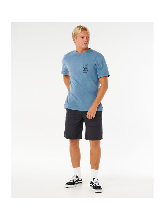 Koszulka męska RIP CURL Search Icon Tee niebieska
