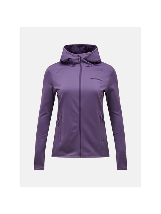 Bluza damska PEAK PERFORMANCE Light Zip Hood fioletowa
