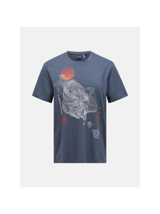 Koszulka PEAK PERFORMANCE Explore Graphic Tee Men granatowy
