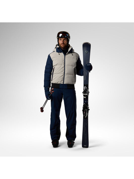 Kurtka narciarska męska ROSSIGNOL M Resort Corduroy Down Bomber szara
