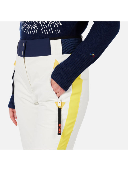 Spodnie narciarskie damskie ROSSIGNOL W Jcc Valdiz Pant biały
