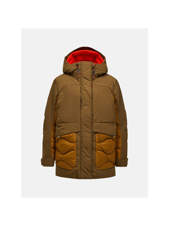Kurtka PEAK PERFORMANCE W Infusion Helium Down Parka brązowy
