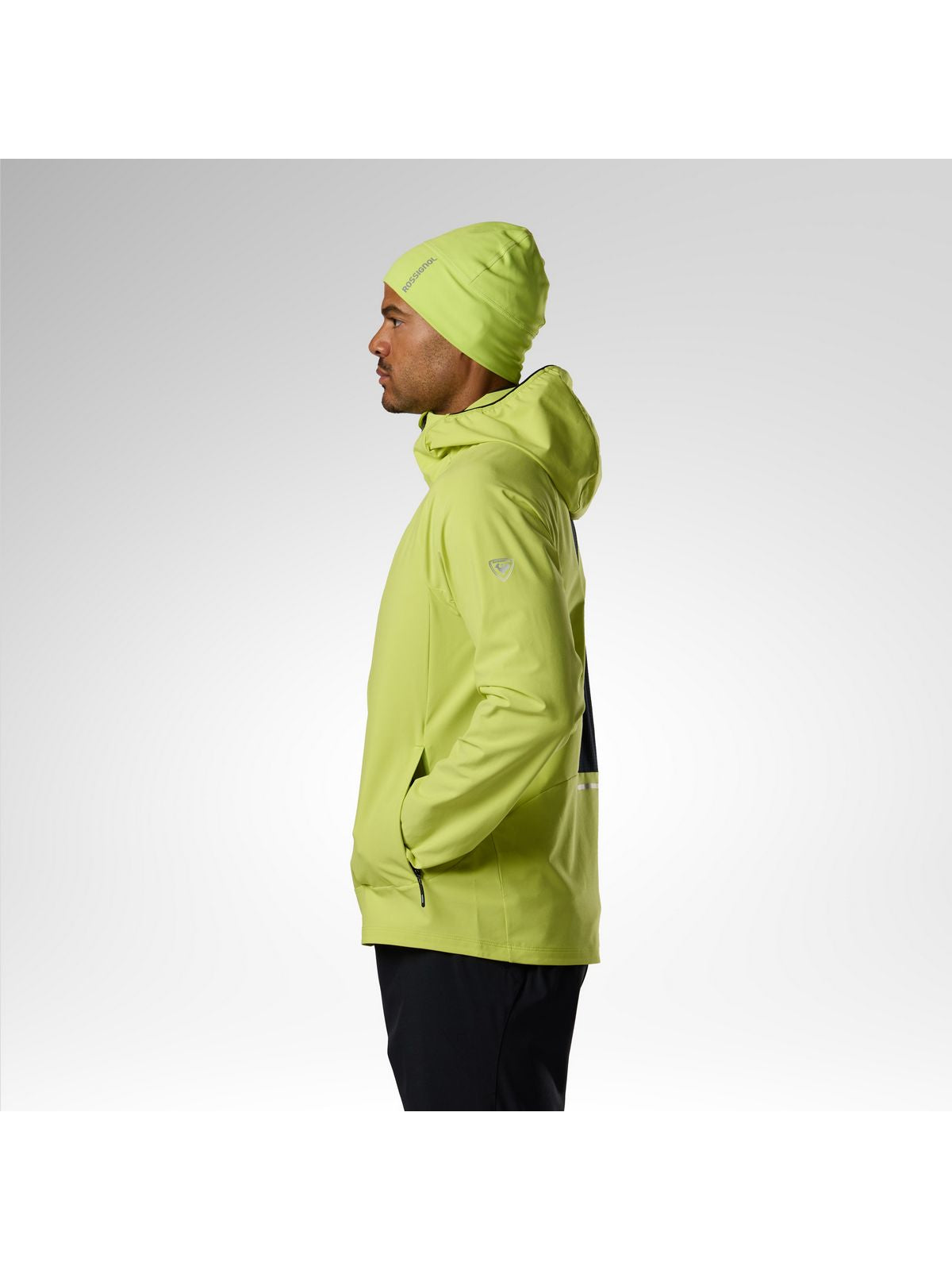 Kurtka męska ROSSIGNOL M Venon Wind Hoodie Jacket żółta