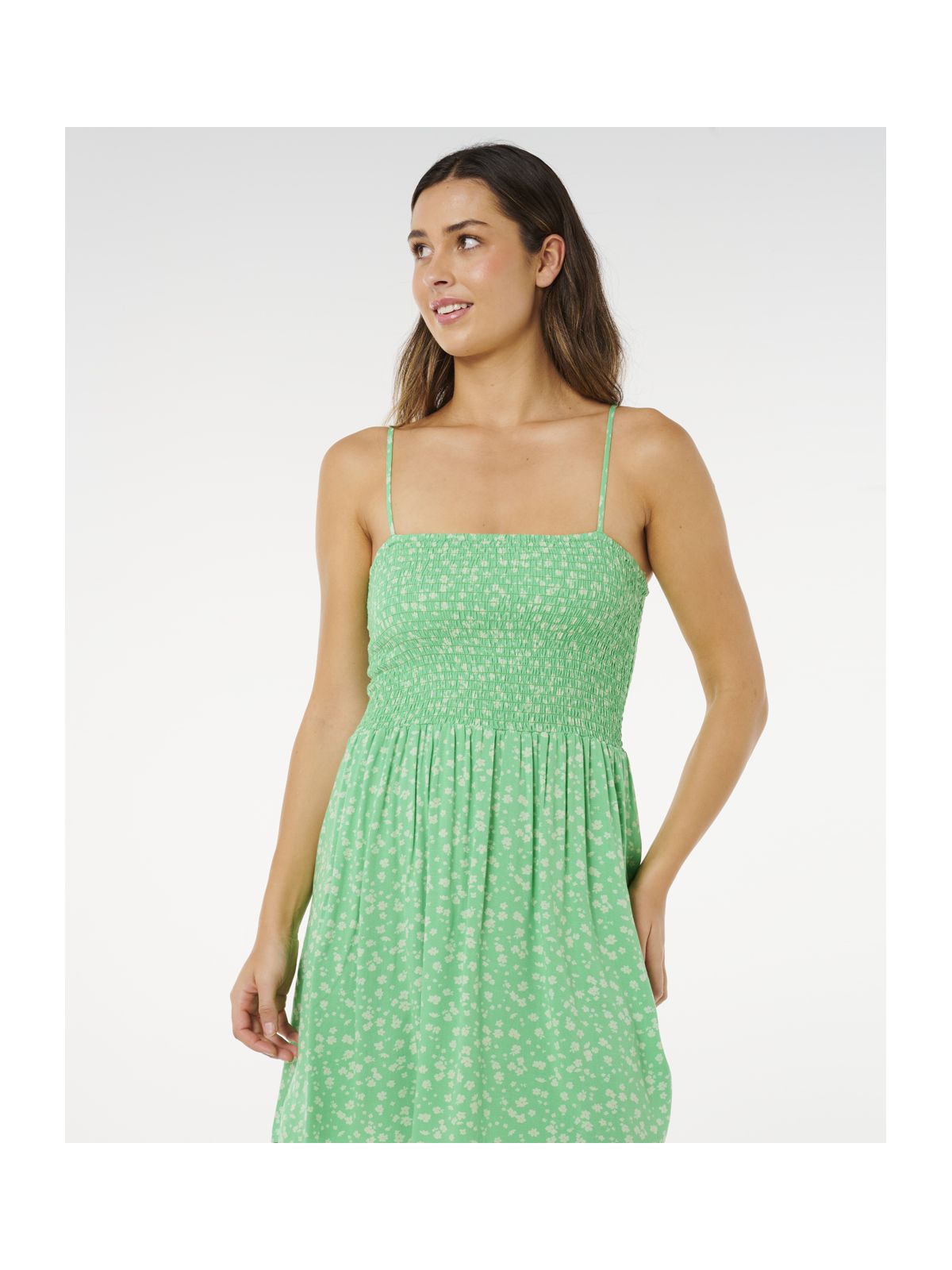 Sukienka RIP CURL Surf Side Shirred Dress zielona