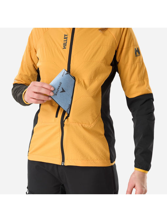 Kurtka damska MILLET W M White Alpha Hoodie W żółta
