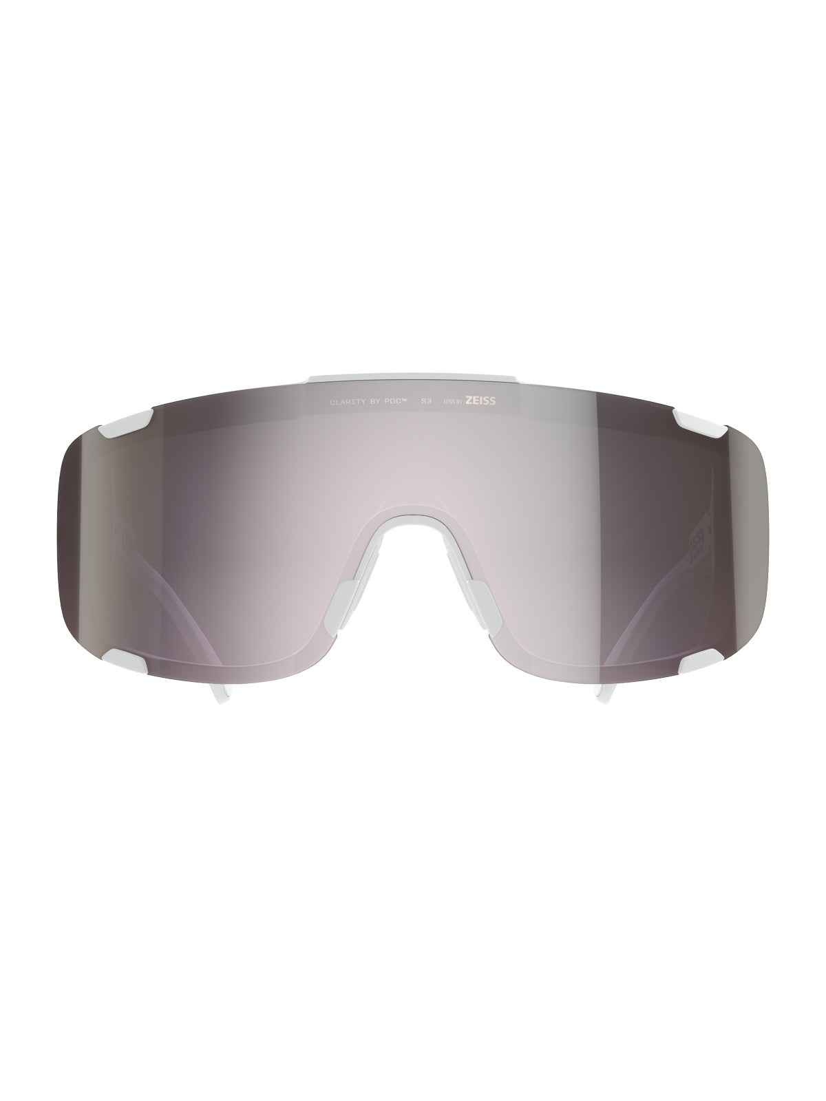 Okulary rowerowe POC Devour Mid biały - Clarity Road/Sunny Silver Cat. 3