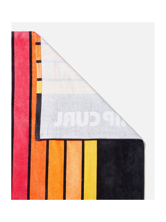 Ręcznik plażowy RIP CURL Sunstash Beach Towel czarny w pasy
