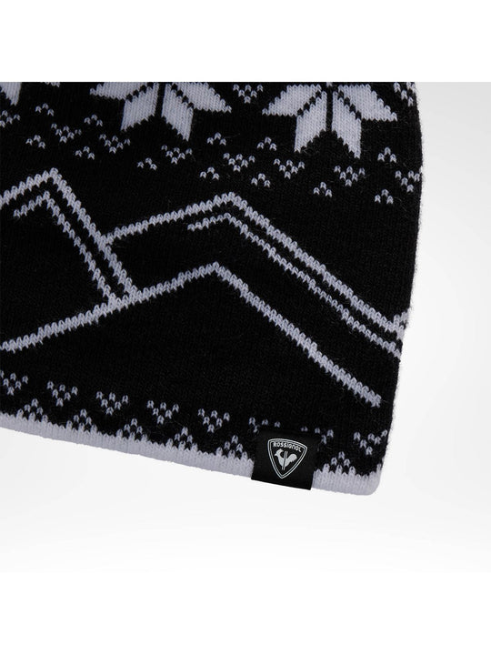 Czapka juniorska ROSSIGNOL Jr Pompom Beanie czarna
