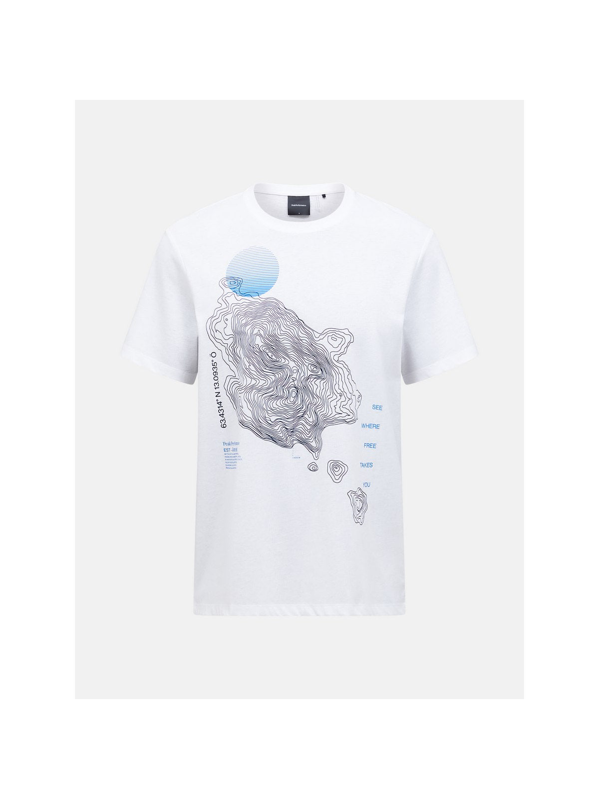 Koszulka PEAK PERFORMANCE Explore Graphic Tee Men biały