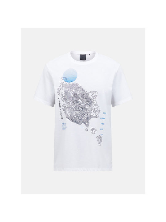 Koszulka PEAK PERFORMANCE Explore Graphic Tee Men biały
