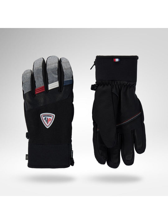 Rękawice narciarskie męskie ROSSIGNOL M Strato Ski Gloves R-Shell Dr szare

