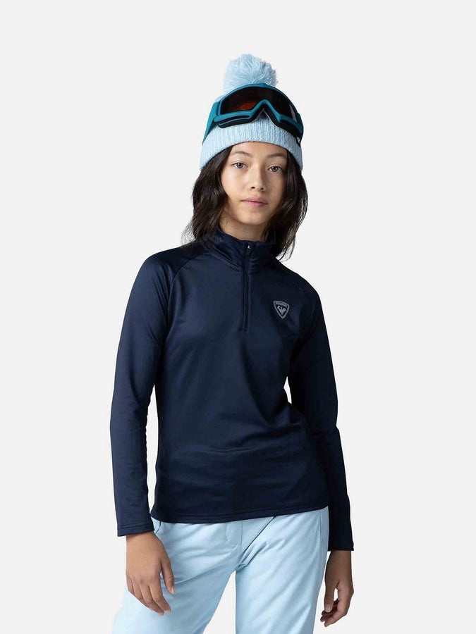 Bluza Rossignol Girl 1/2 Zip Warm Stretch granatowy