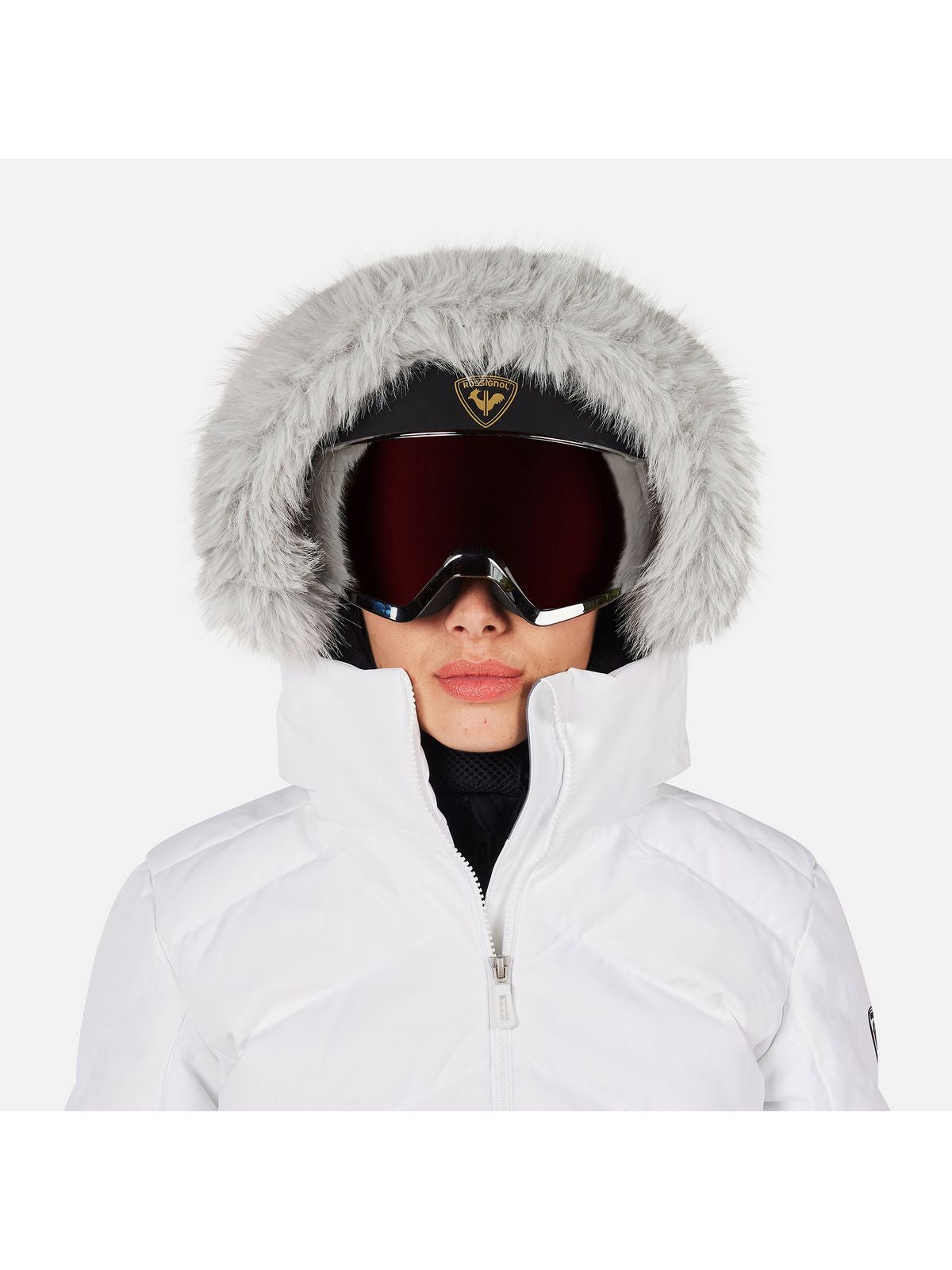 Kurtka narciarska damska ROSSIGNOL W STACI INSULATED JKT biała