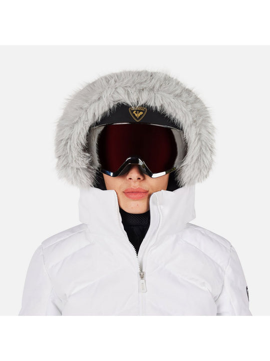Kurtka narciarska damska ROSSIGNOL W STACI INSULATED JKT biała
