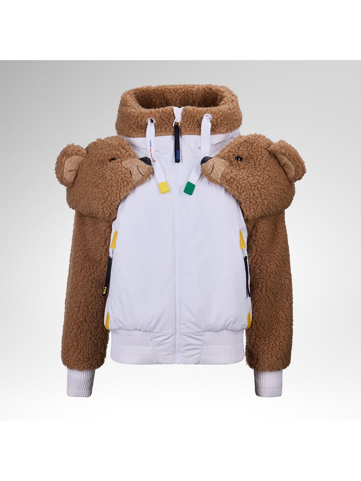 Kurtka narciarska damska ROSSIGNOL W Jcc Teddy Hoodie Jacket biała