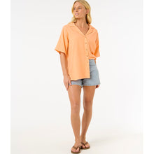 Koszula RIP CURL Cala Vadella Textured Shirt pomarańczowy
