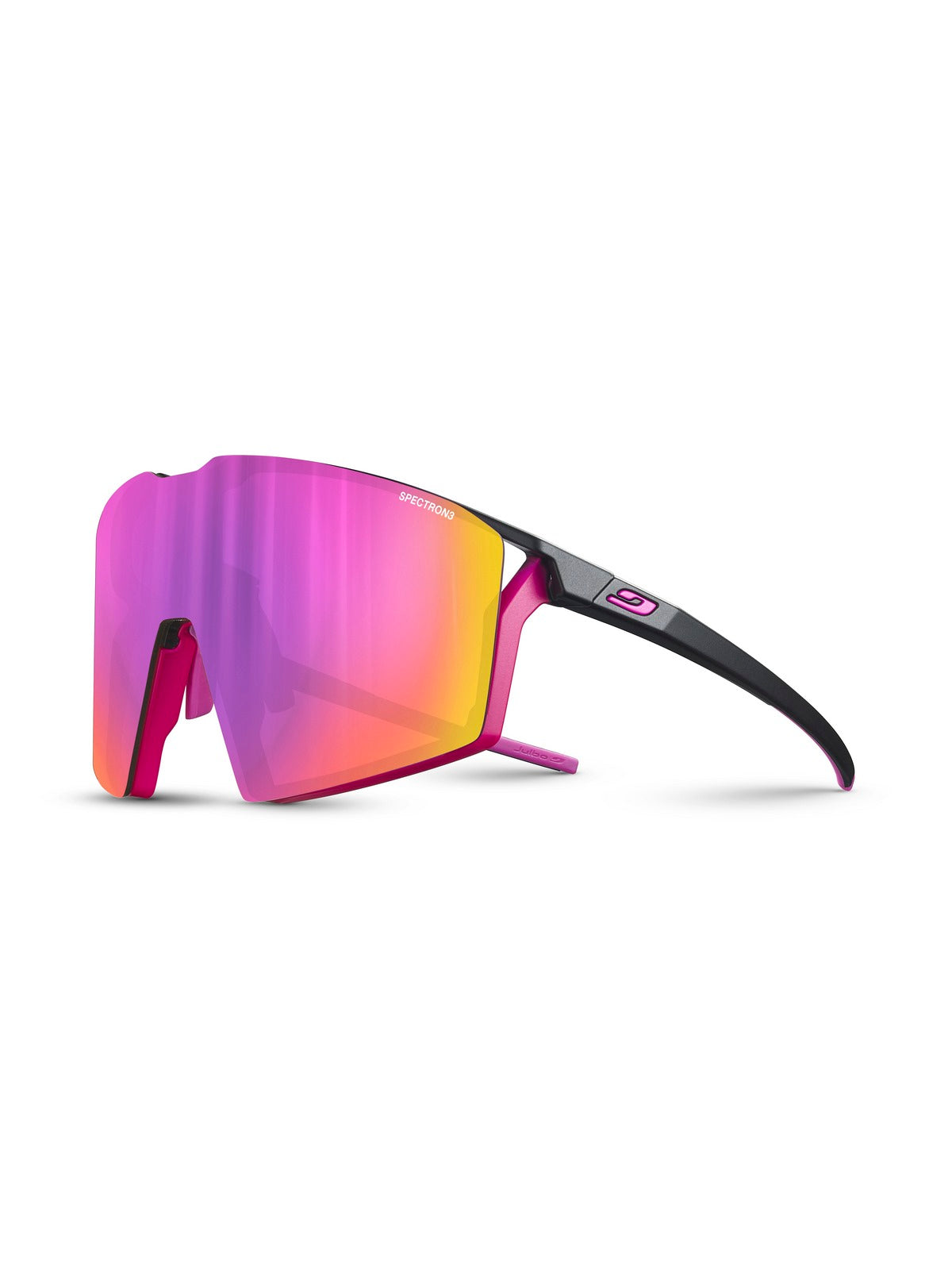 Okulary rowerowe Julbo Edge - czarno różowy | Spectron cat 3