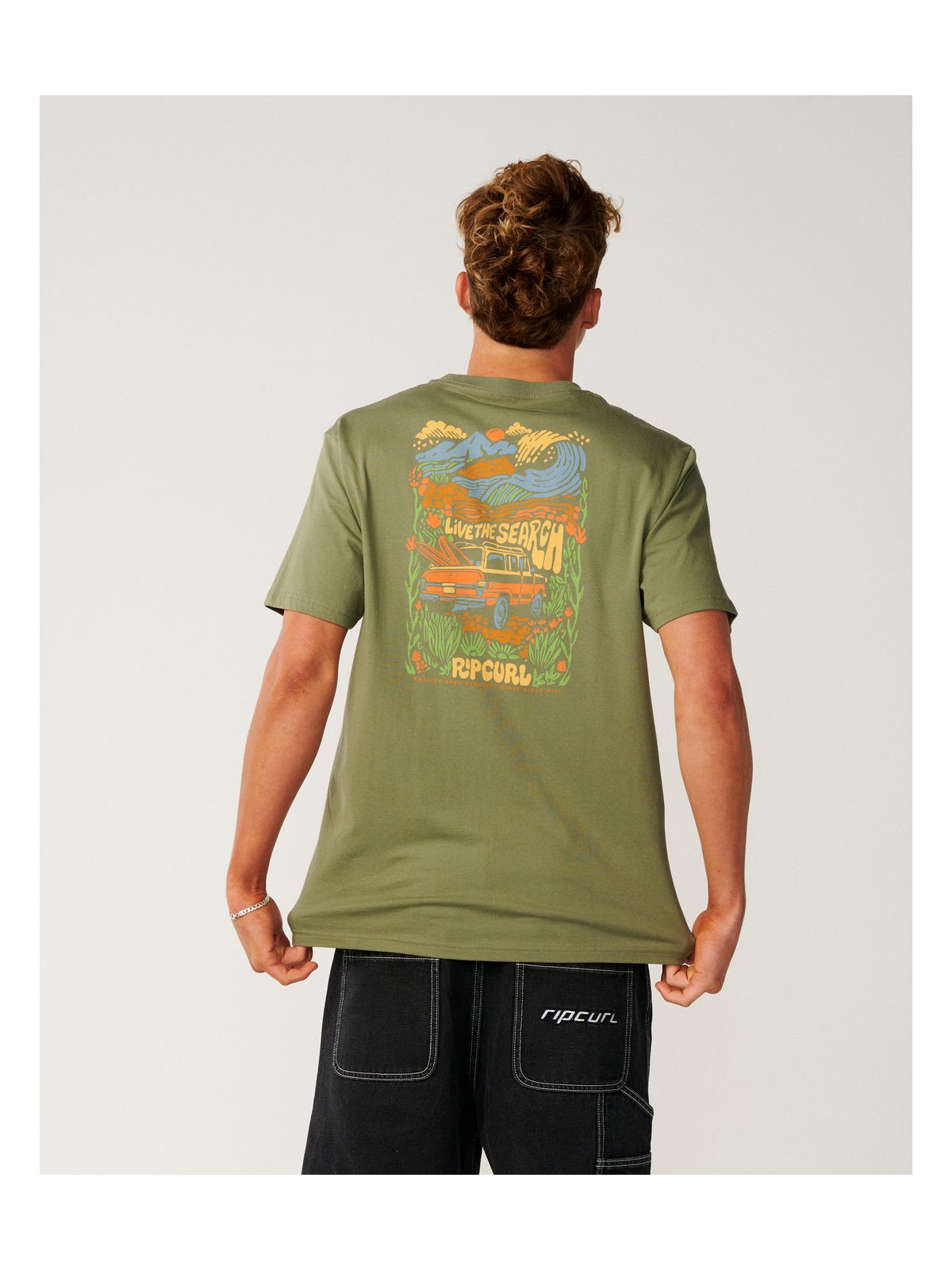 Koszulka męska RIP CURL Surf Trip Tee zielona