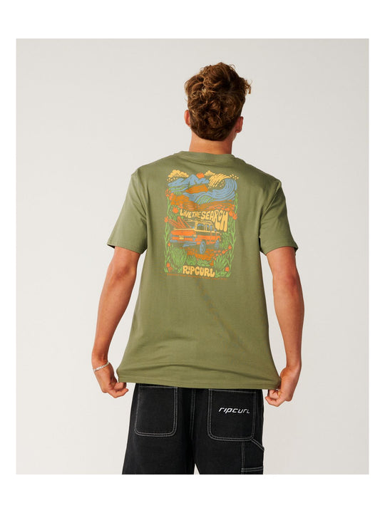 Koszulka męska RIP CURL Surf Trip Tee zielona
