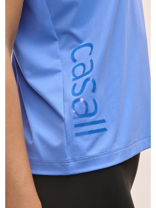Koszulka damska treningowa Casall Graphic Tank niebieski - Adventure Sports
