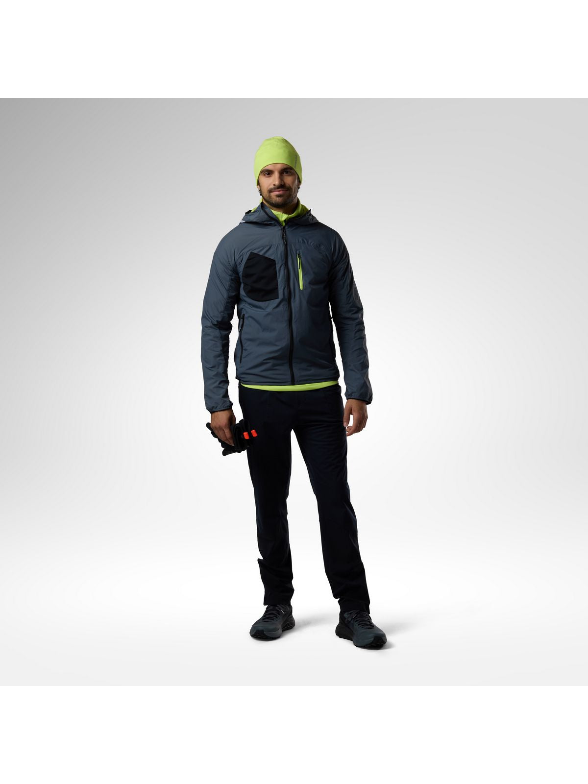 Bluza męska ROSSIGNOL M Venon Active Hoodie Jacket szara