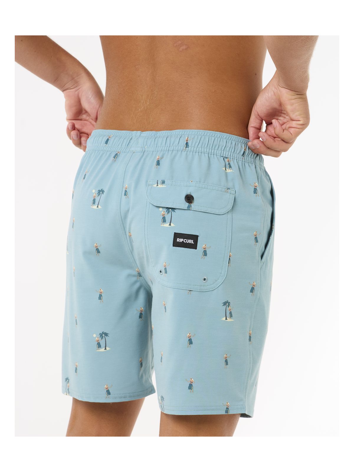 Szorty kąpielowe męskie RIP CURL Hula Breach Volley niebieskie