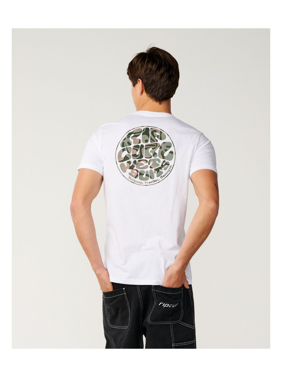 Koszulka męska RIP CURL Wettie Passage Icon Tee biała
