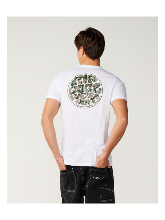 Koszulka męska RIP CURL Wettie Passage Icon Tee biała
