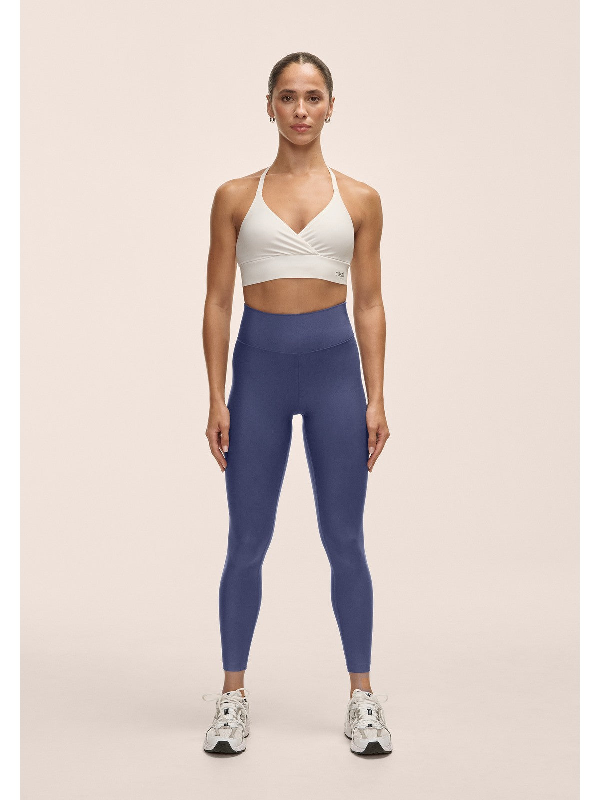 Legginsy treningowe damskie CASALL Graphic High Waist Tights kolor granatowy