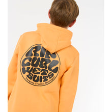 Bluza dziecięca RIP CURL Wetsuit Icon Hood-Kid pomarańczowa

