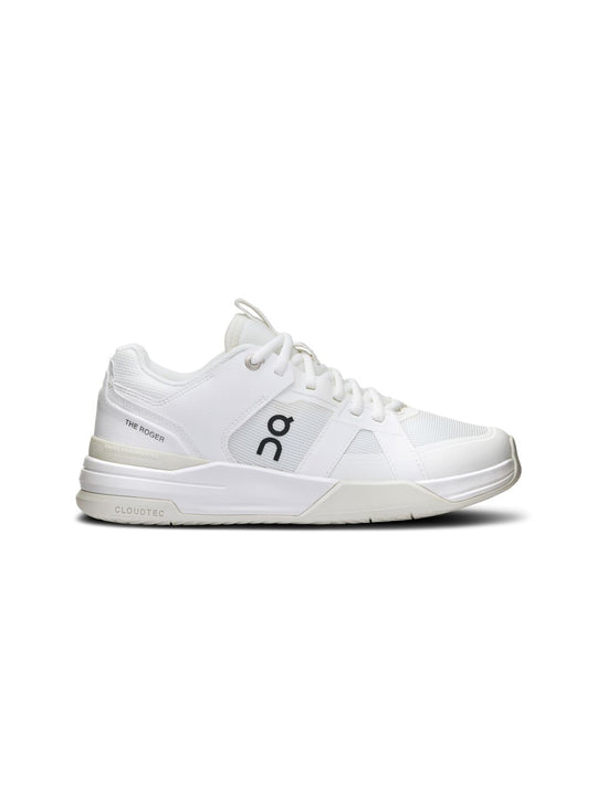 Buty do gry w tenisa damskie On THE ROGER Clubhouse Pro biały
