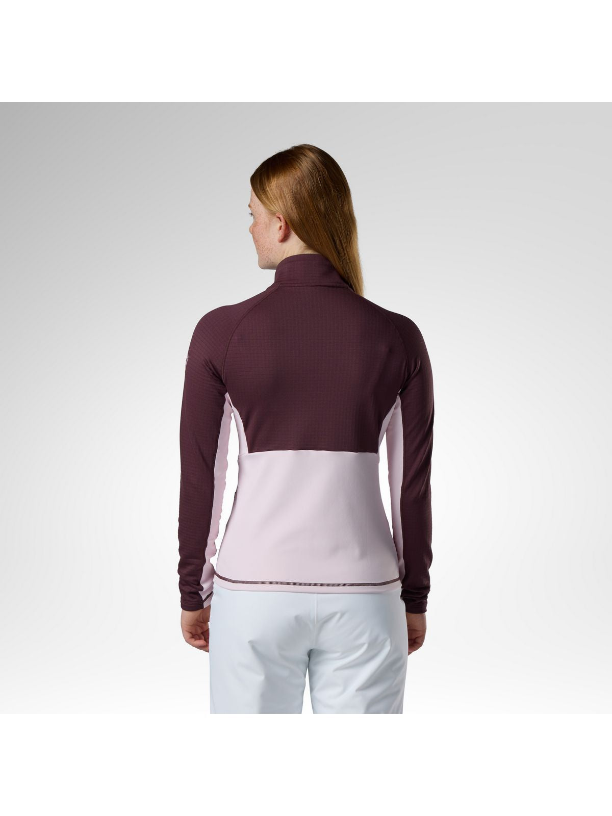 Bluza damska ROSSIGNOL W Blackside Mix Fz Fleece bordowa