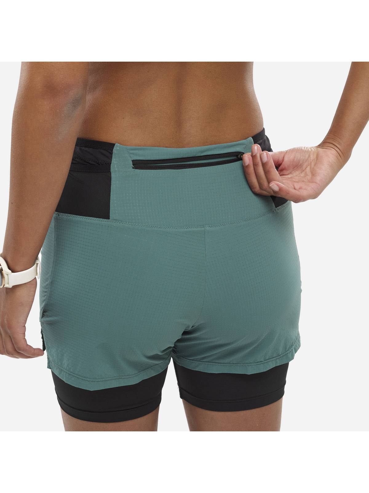 Szorty MILLET INTENSE 2IN1 SHORT W zielony - Adventure Sports