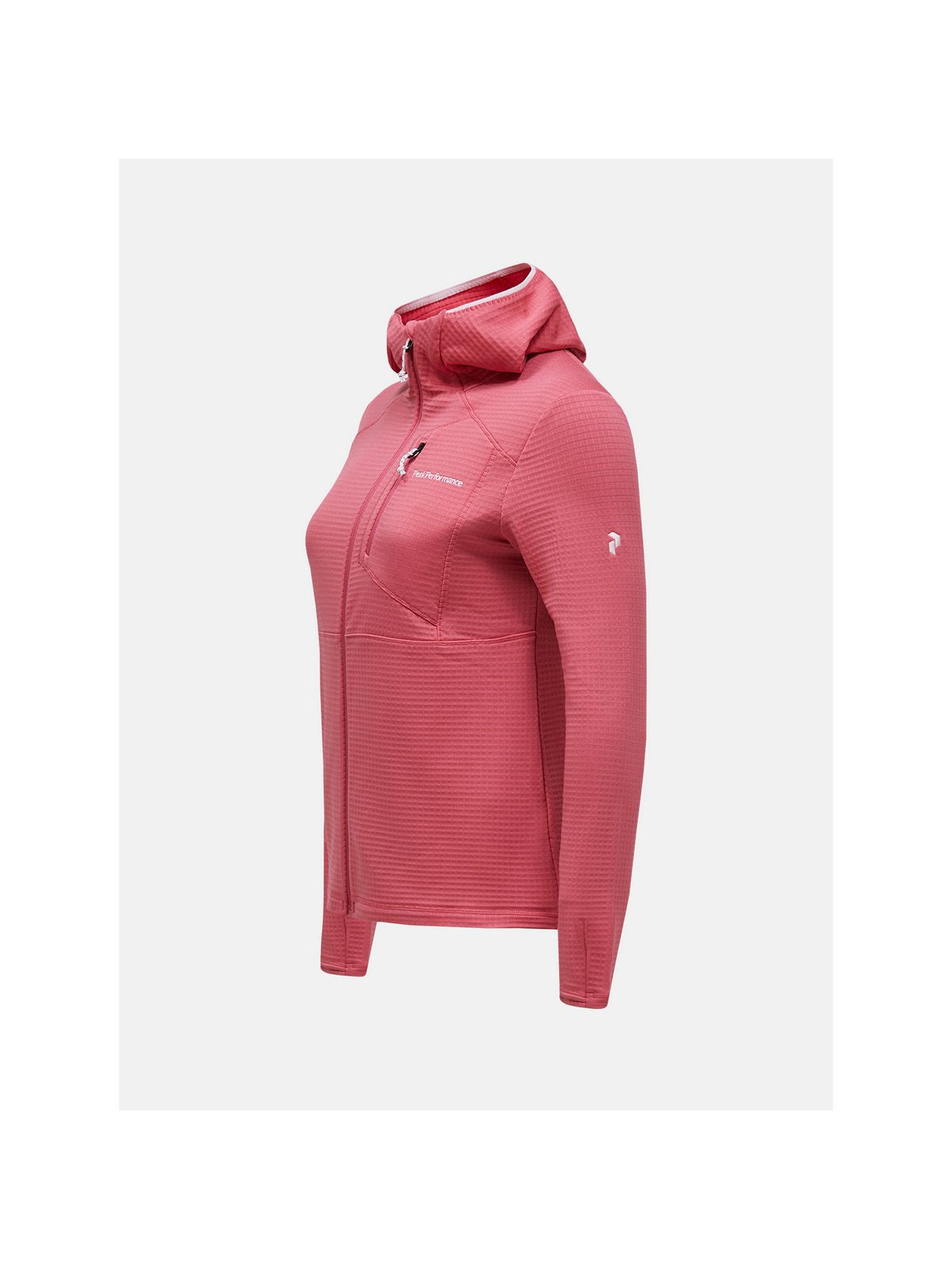 Bluza damska PEAK PERFORMANCE Trail Polartec Power Grid Zip Hood różowa