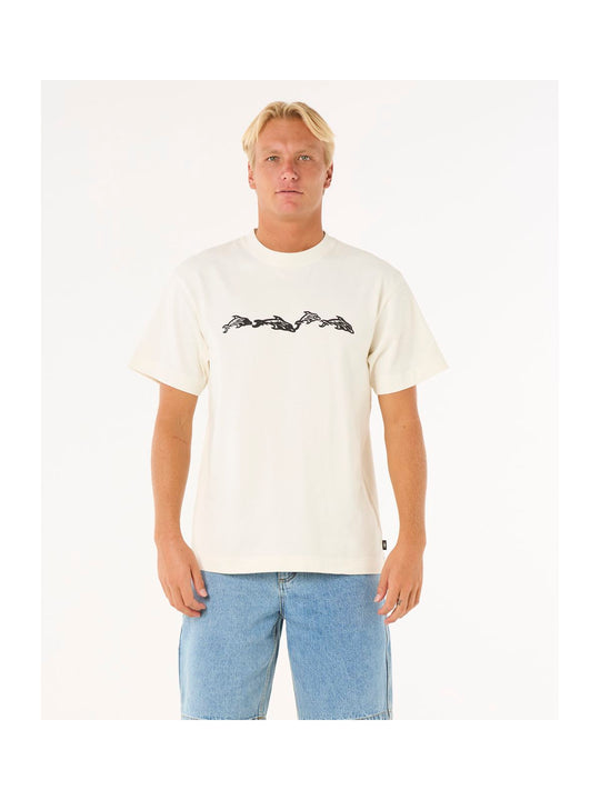 Koszulka RIP CURL Raw Energy Dolphin Tee biały
