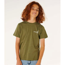 Koszulka chłopięca RIP CURL Eternal Shred Art Tee-Boy zielona
