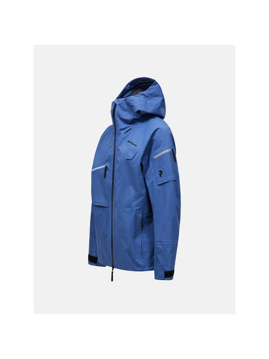 Kurtka narciarska męska PEAK PERFORMANCE Alpine GORE-TEX C-Knit 3L Shell Jacket niebieska
