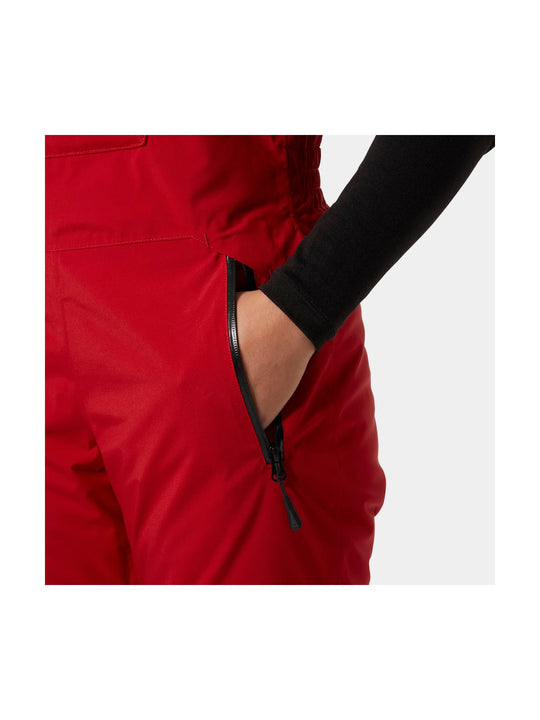 Spodnie narciarskie damskie HELLY HANSEN W LEGENDARY INSULATED BIB PANT czerwone
