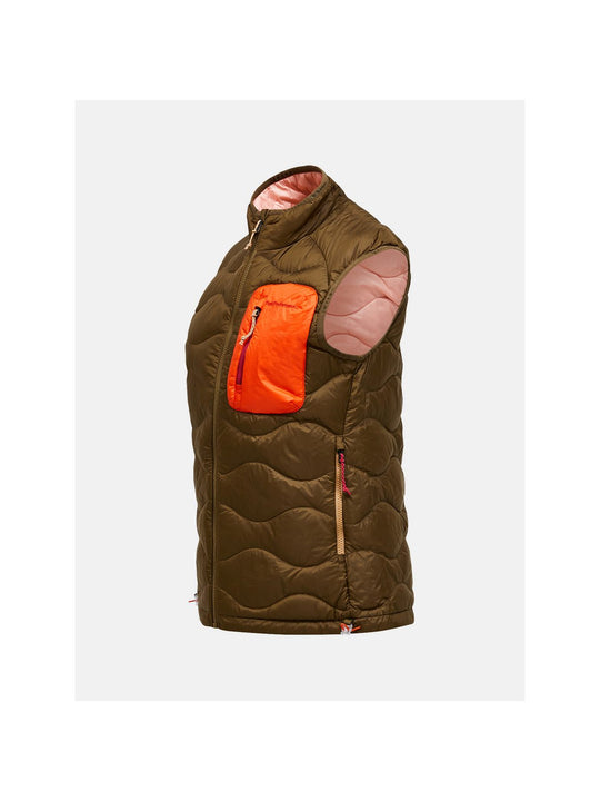 Kamizelka PEAK PERFORMANCE W Helium Utility Down Vest brązowy
