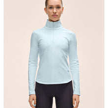 Koszulka damska CASALL Serene Half Zip Long Sleeve kolor niebieski
