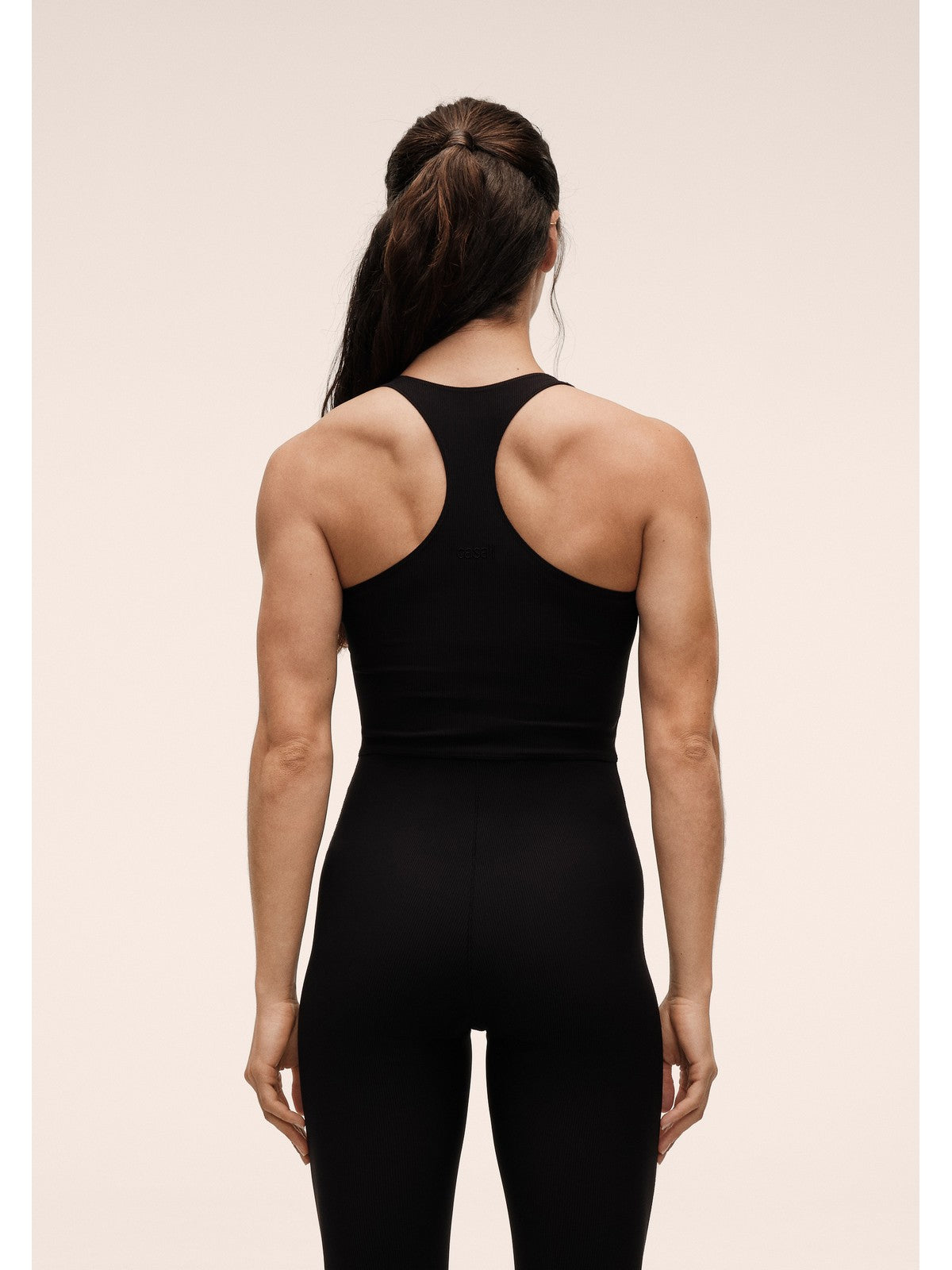 Kombinezon damski CASALL Brace Rib Zip Catsuit czarny