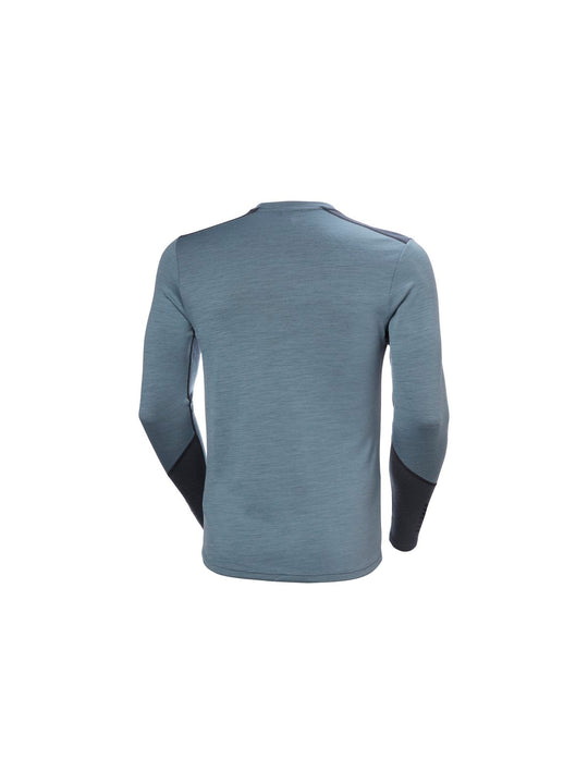 Koszulka męska HELLY HANSEN Lifa Merino Midweight 1/2 Zip kolor granatowy
