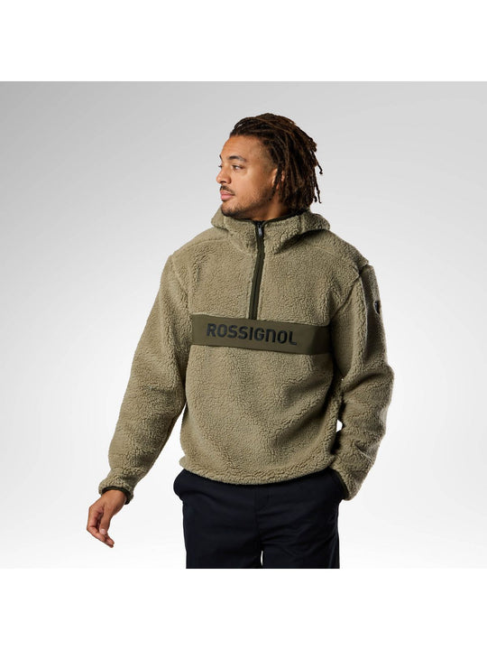 Bluza męska ROSSIGNOL Alltrack Anorak Fleece beżowa
