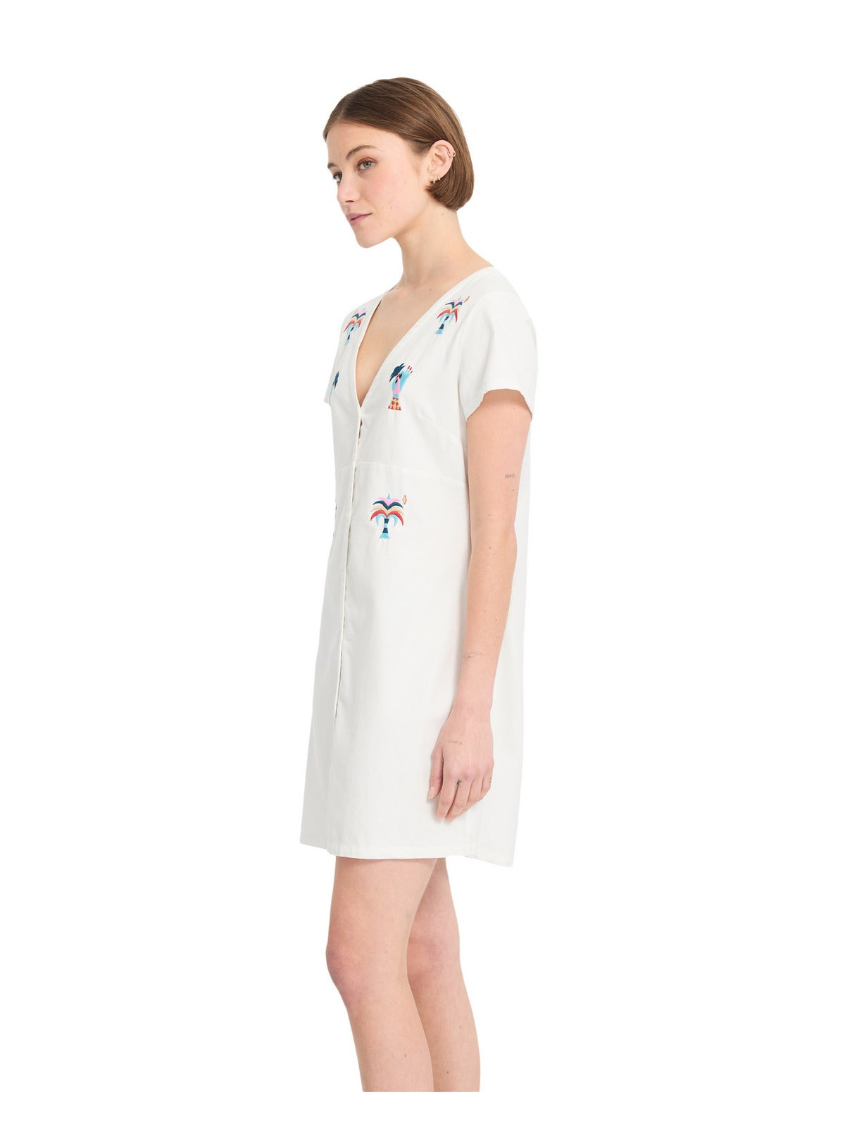 Sukienka VOLCOM Fa Bruno Lucas Shirt Dress biały