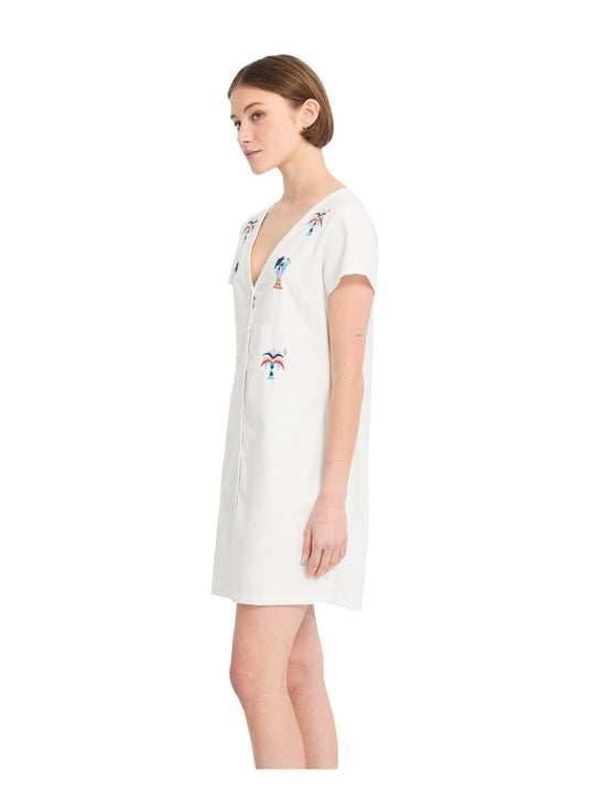 Sukienka VOLCOM Fa Bruno Lucas Shirt Dress biały

